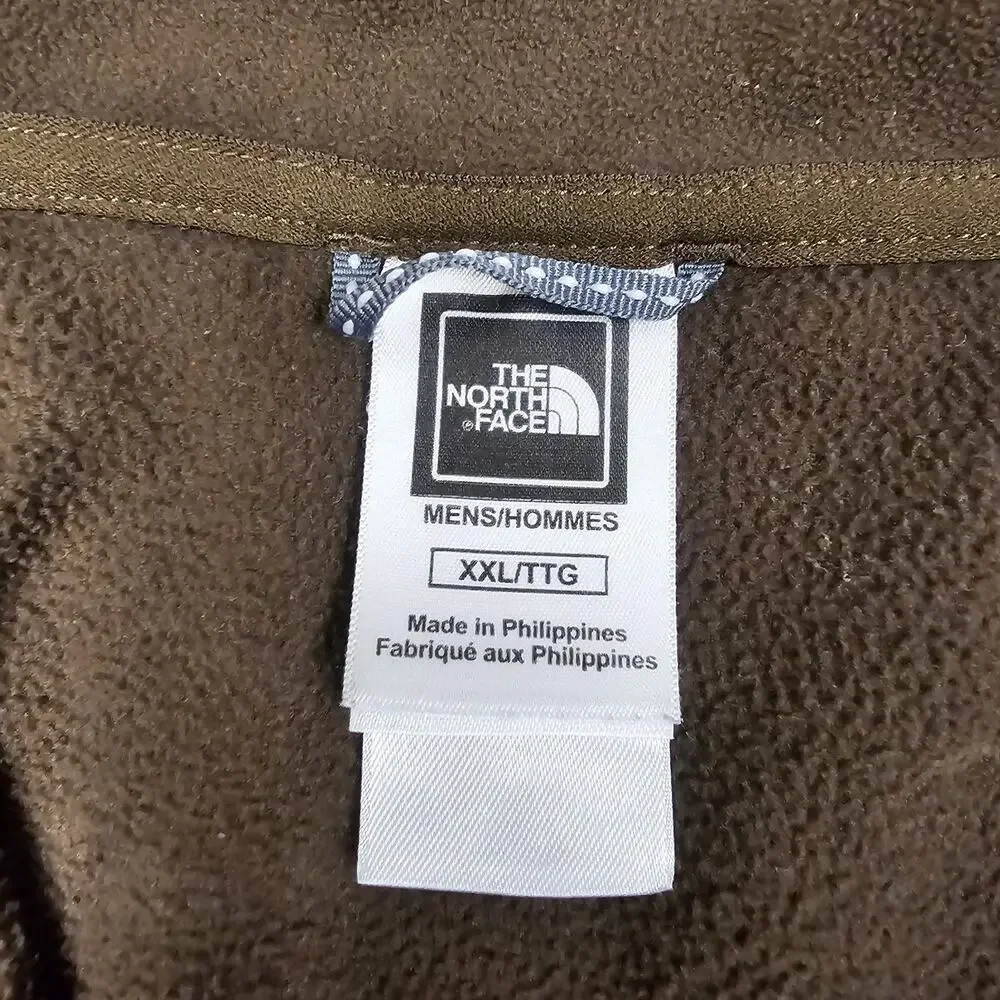 The North Face Jacket XXL Brown TKA 100 Glacier Fleece 1/4 Zip Gorpcore Camp